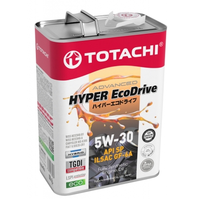 TOTACHI  HYPER Ecodrive Fully Synthetic SP/GF-6A   5W30  4л  E0304