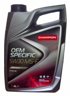 CHAMPION OEM SPECIFIC 5W30 MS-F 4л синт.