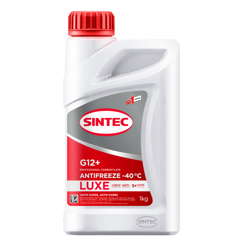 Антифриз Sintec LUXE (красный) G 12 (-40 С) 1кг