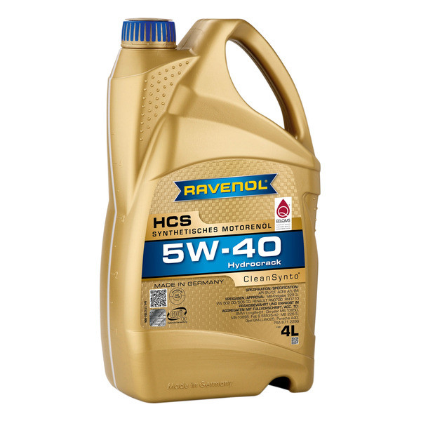 RAVENOL HCS 5W40  4л (синт.)