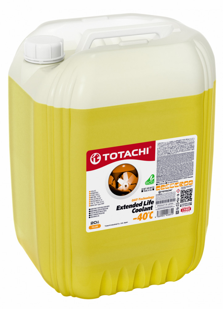 Антифриз TOTACHI EXTENDED LIFE COOLANT -40 C  20л (низкозамерзающая)