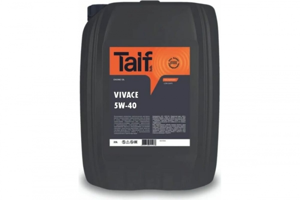 TAIF VIVACE 5W40 20л (синт) API: SN/CF